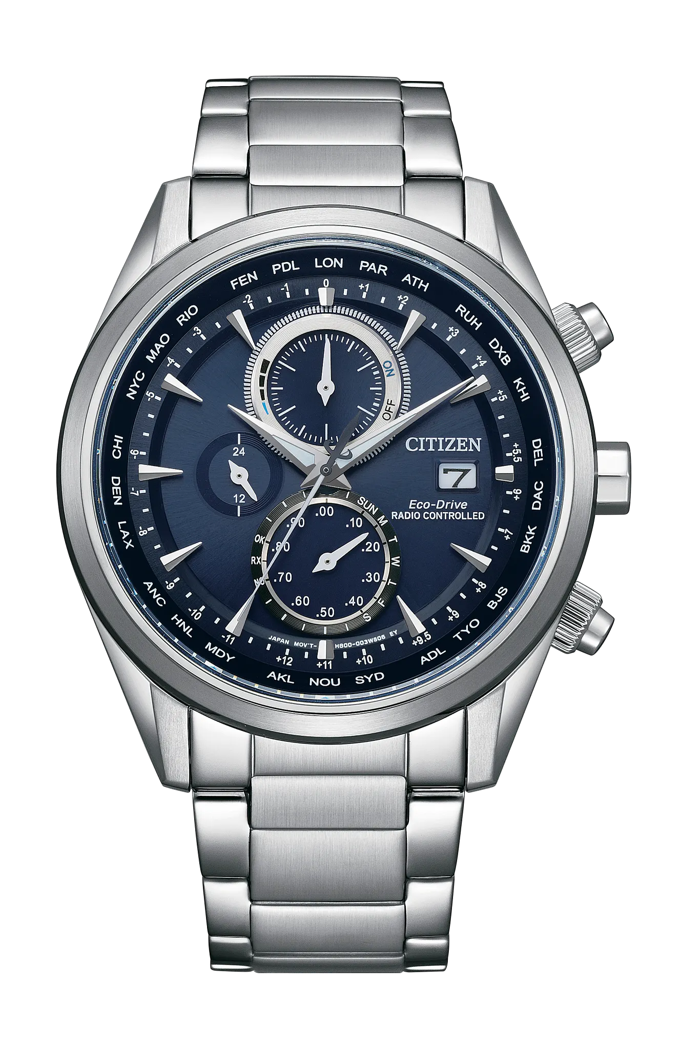 Sport Luxury Blue Dial Stainless Steel Bracelet AT8260-85L | CITIZEN